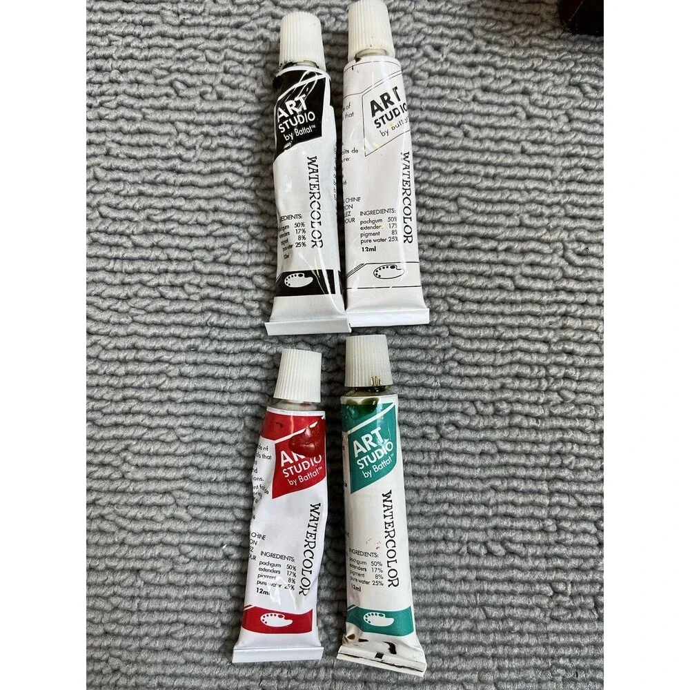 ART‎ STUDIO BY BATTAT Set, Art Supplies, 2-Tier Wood Case, Very Lightly Used
